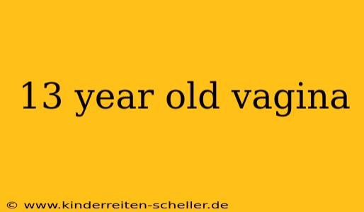 13 year old vagina