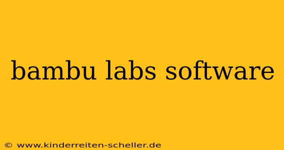 bambu labs software