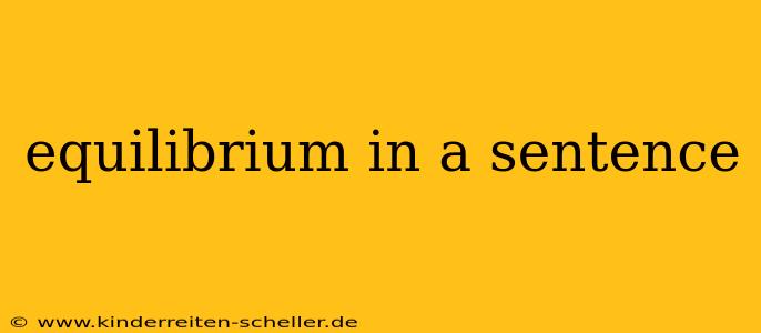equilibrium in a sentence