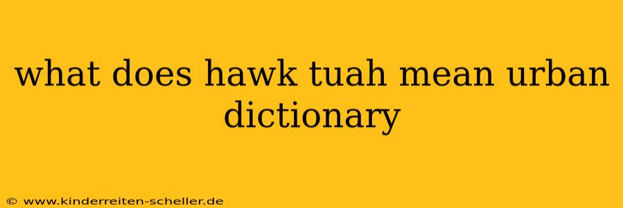 what does hawk tuah mean urban dictionary