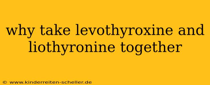 why take levothyroxine and liothyronine together